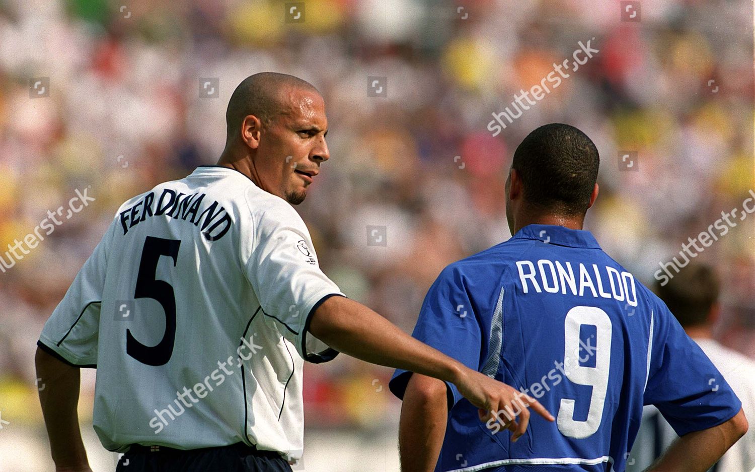 Rio Ferdinand England Ronaldo Brazil England V Editorial Stock Photo Stock Image Shutterstock