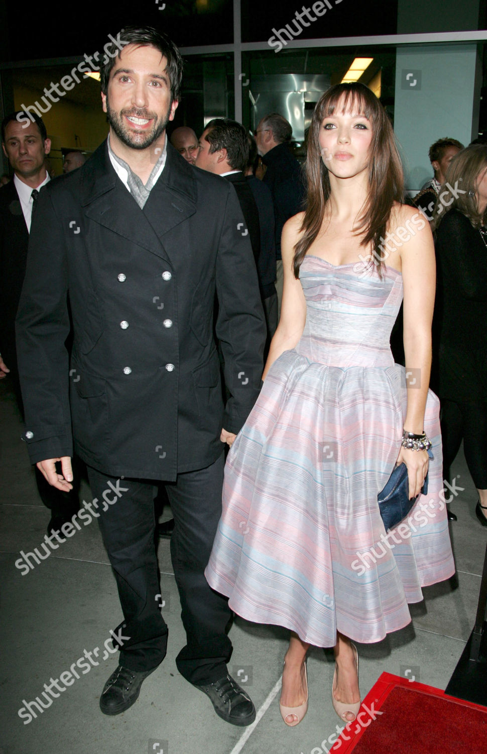 David Schwimmer Girlfriend Zoe Buckman Editorial Stock Photo Stock