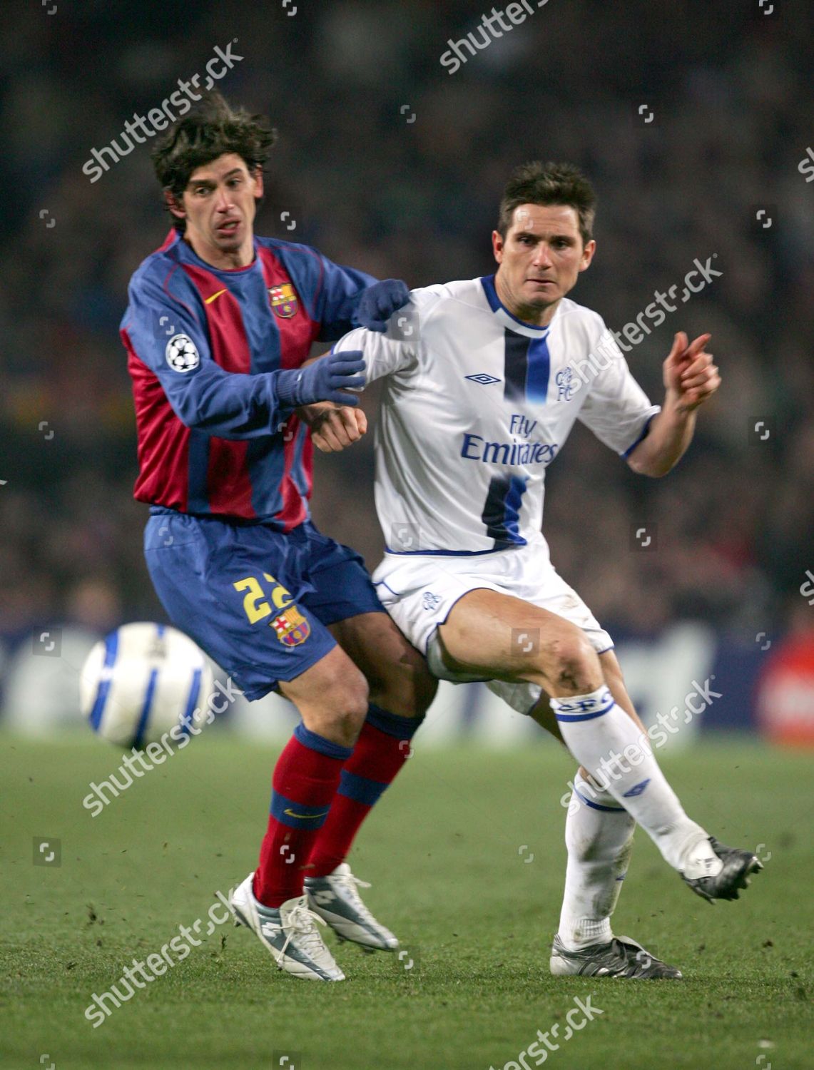 Frank Lampard Chelsea Demetrio Albertini Barcelona 1st Editorial Stock Photo Stock Image Shutterstock