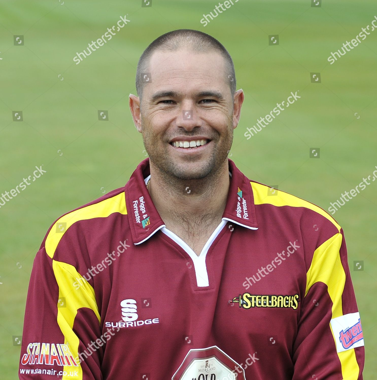 Andrew Hall Northants Cricket Press Day Editorial Stock Photo Stock