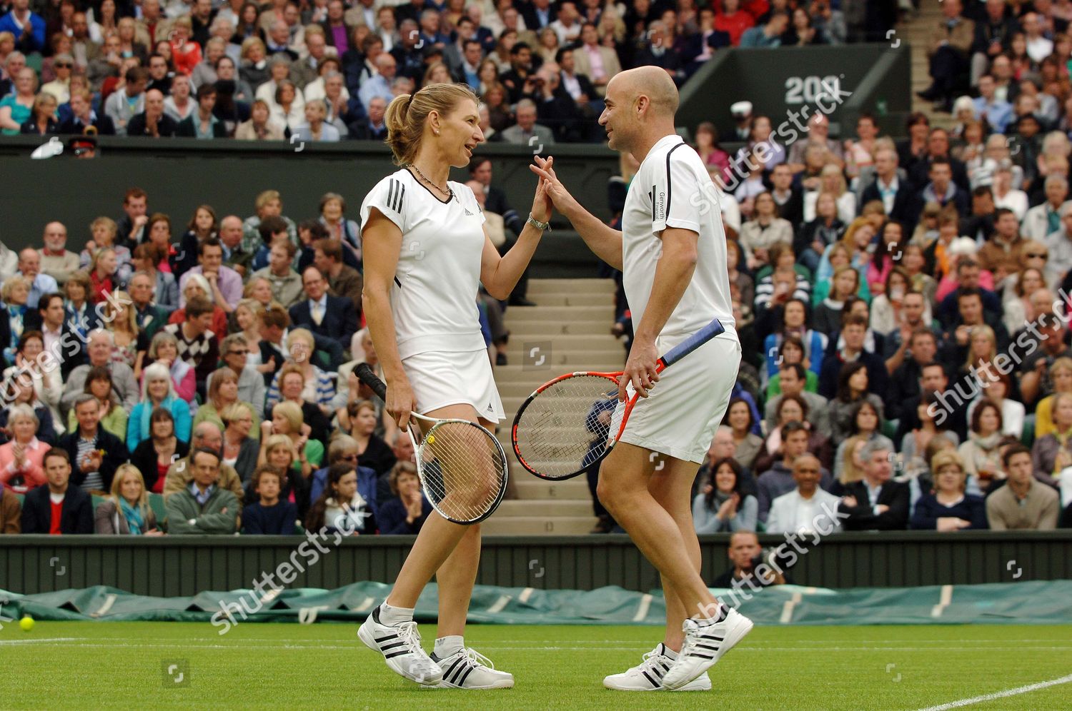 Steffi Andre Link Hands Before Match Editorial Stock Photo Stock