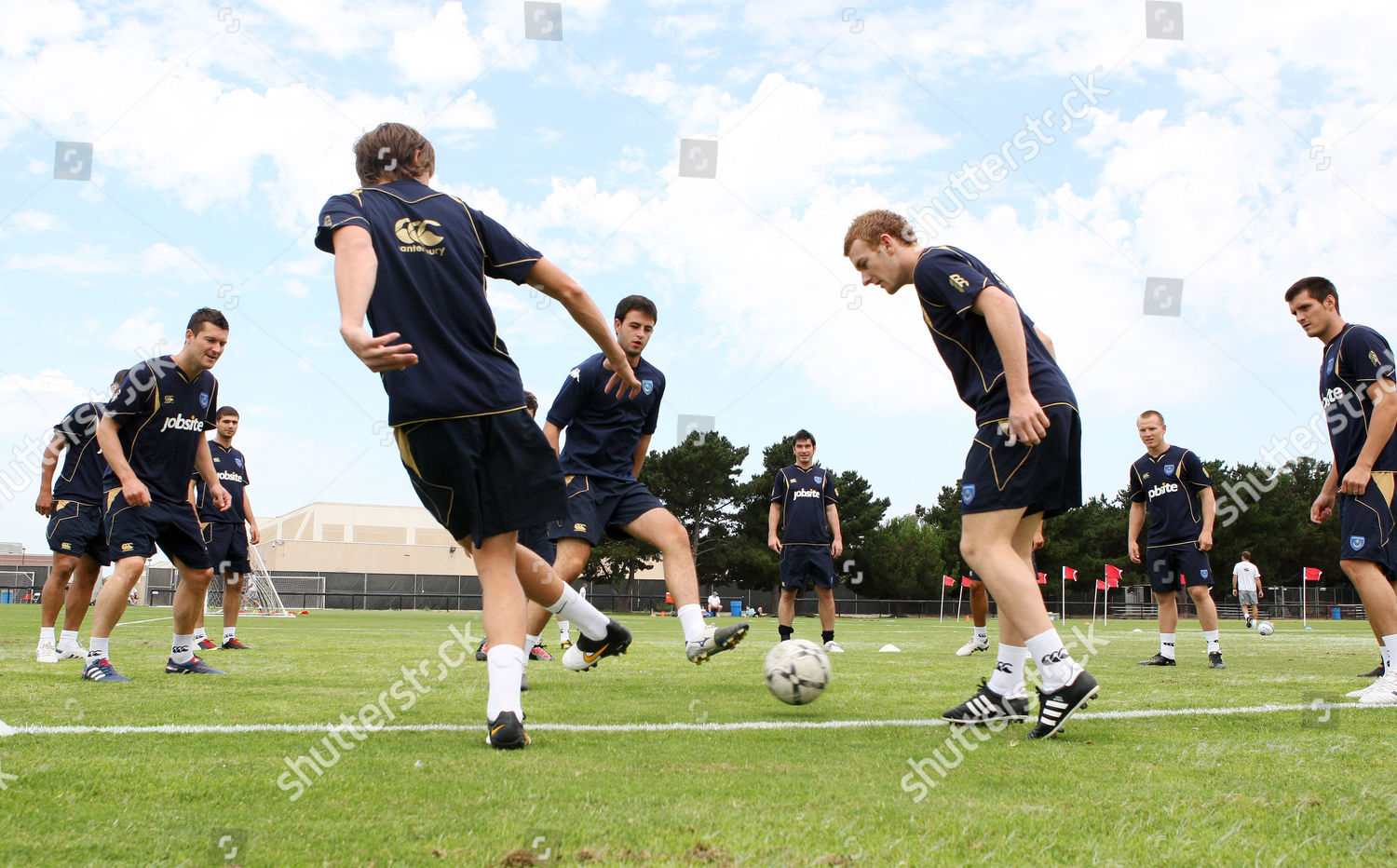 Football Players Train Their Training Camp Editorial Stock Photo Stock Image Shutterstock