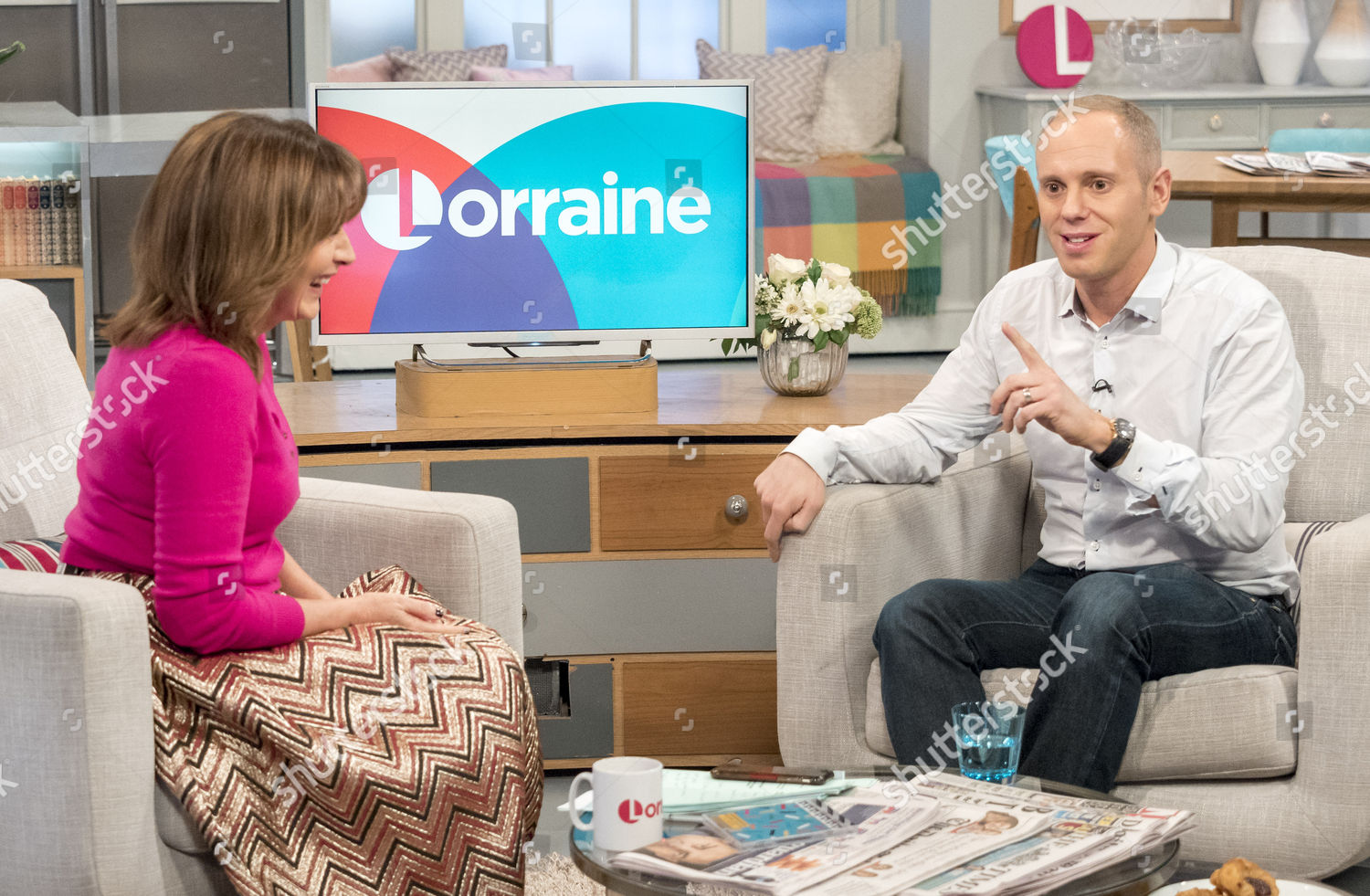 Lorraine Kelly Judge Rob Rinder Editorial Stock Photo - Stock Image