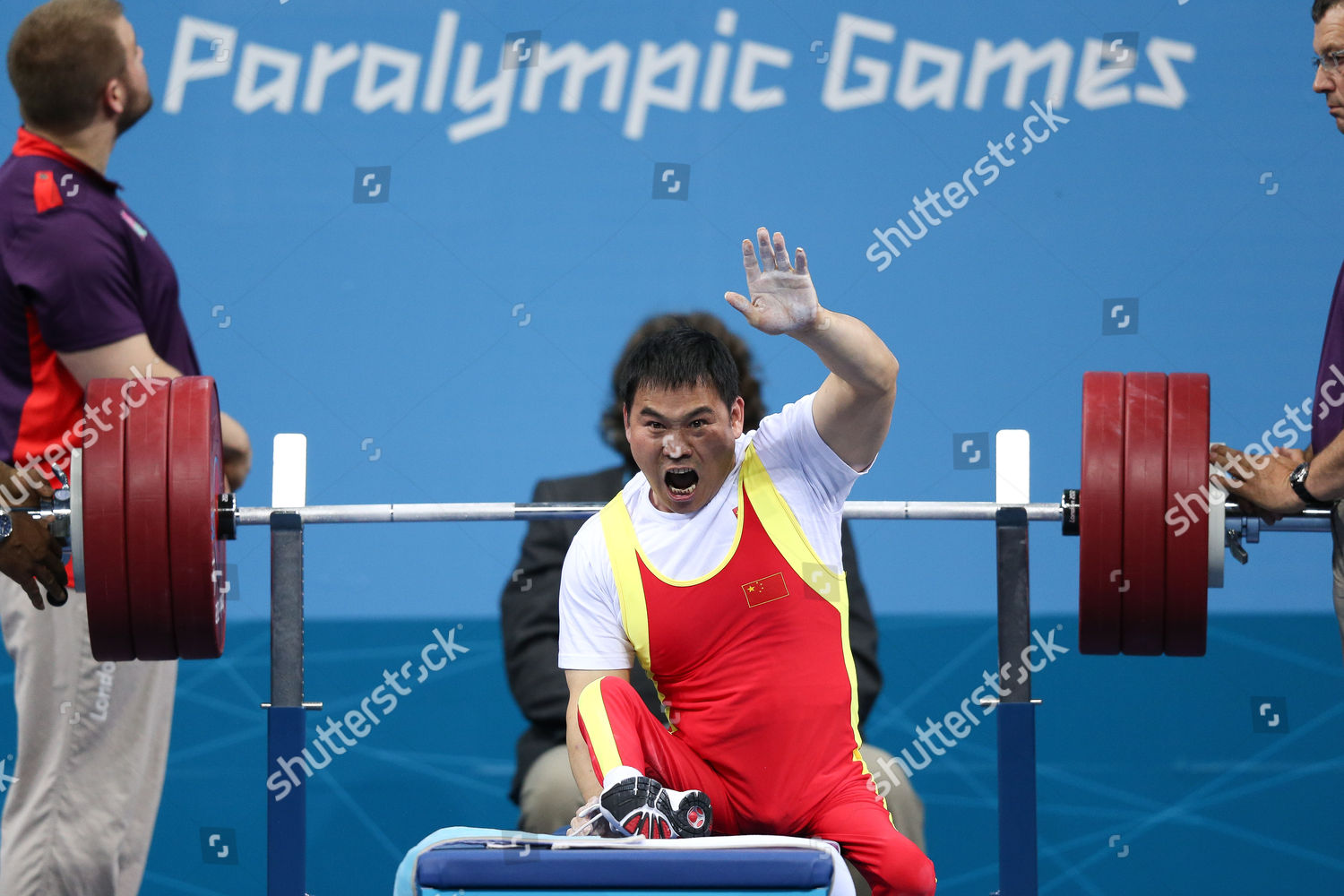 Paralympics Powerlifting Mens 56kg Group Jian Editorial Stock Photo