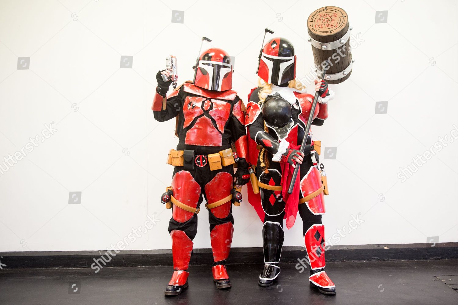 DEADPOOL HARLEY QUINN BOBA FETT CROSOVERS Editorial Stock Photo - Stock ...