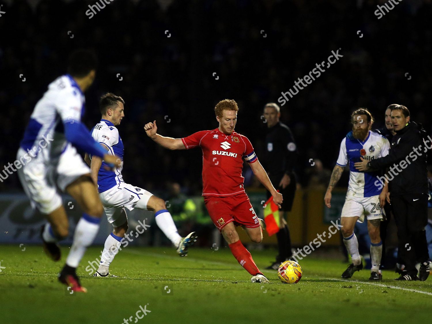 Dean Lewington Mk Dons Action During Editorial Stock Photo Stock Image Shutterstock