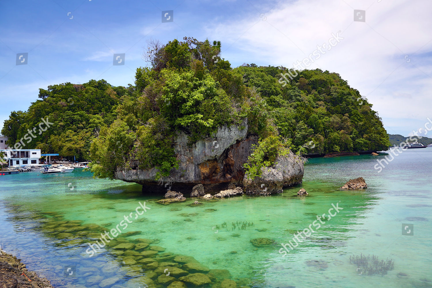 Limestone Island Koror Koror Island Republic Palau 新闻传媒库存照片 库存图片 Shutterstock