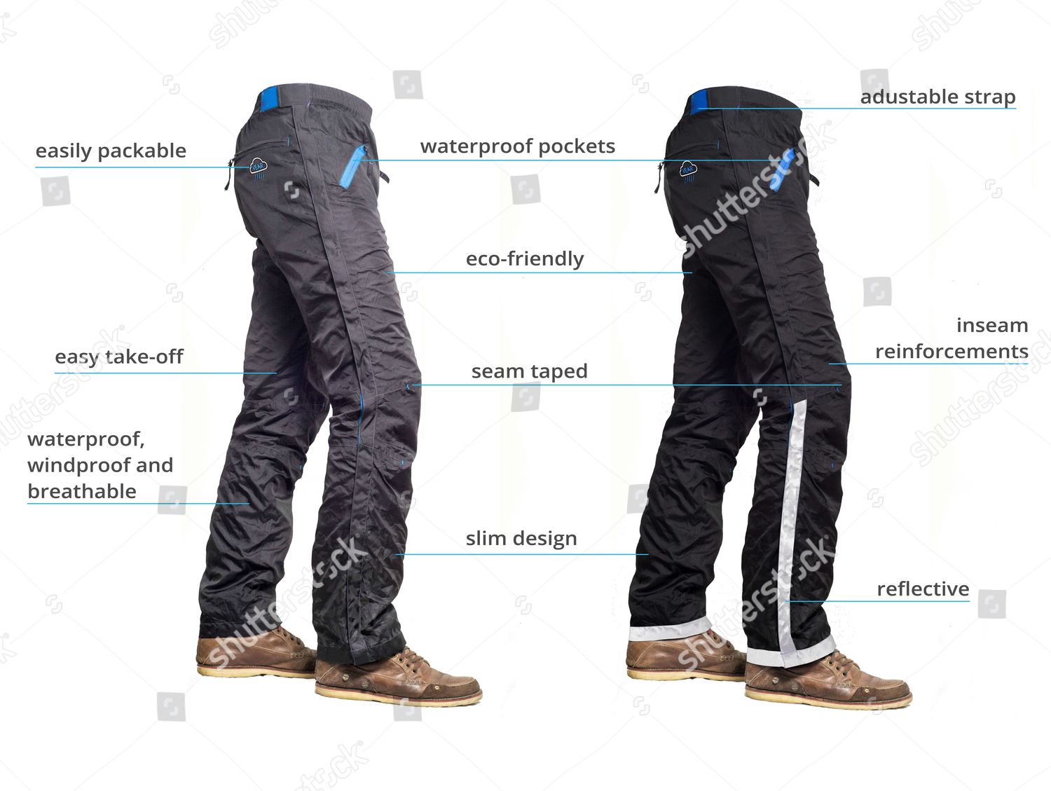 zip off cycling trousers