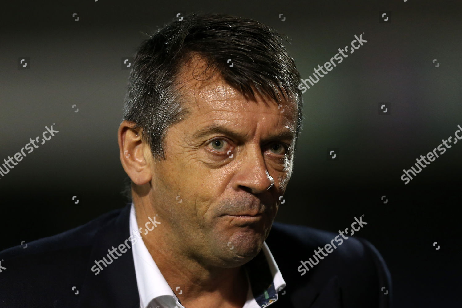 SOUTHEND UNITED MANAGER PHIL BROWN DURING Editorial Stock Photo Stock