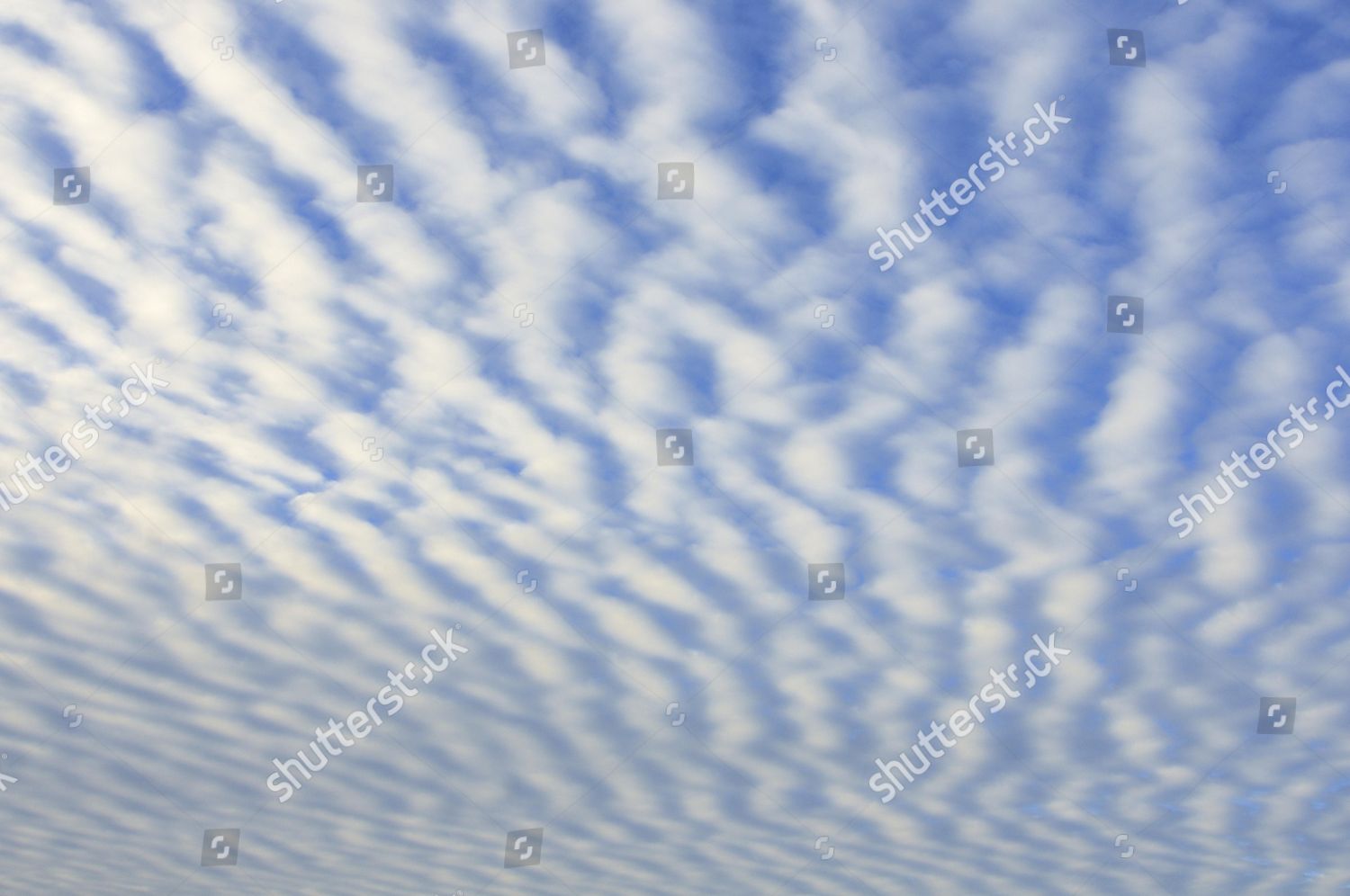 Stripy Cloud Formation Mackerel Sky Stratocumulus Editorial Stock Photo