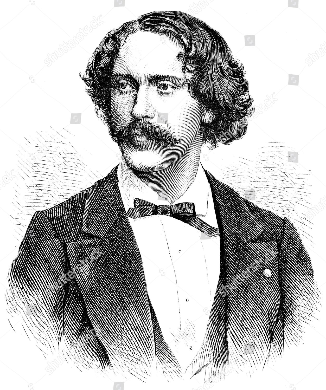 Historic Drawing Portrait Pablo De Sarasate Martin Editorial Stock Photo Stock Image Shutterstock