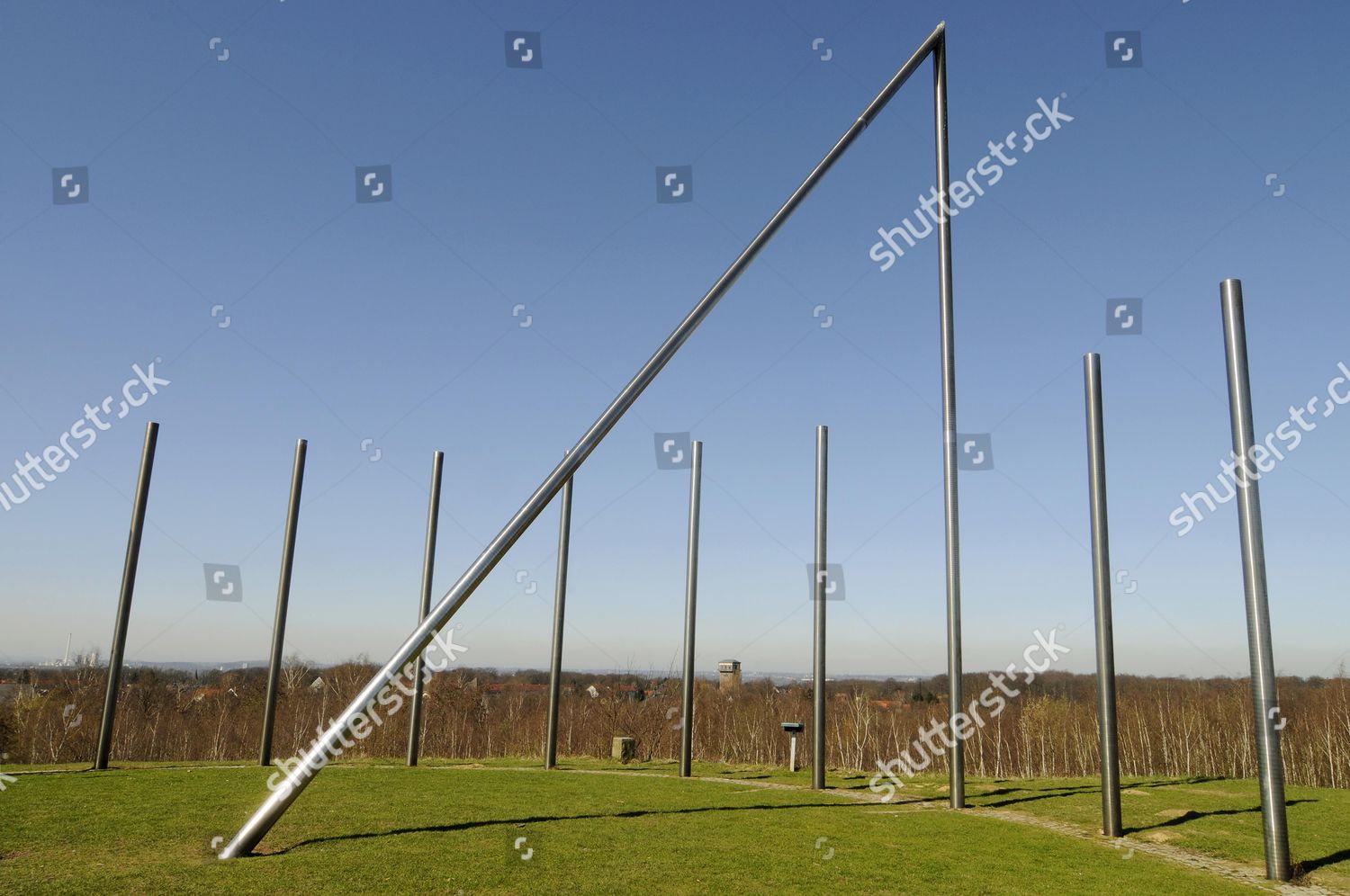 Sundial Art Installation Schwerin Stockpile Spoil Editorial Stock Photo 