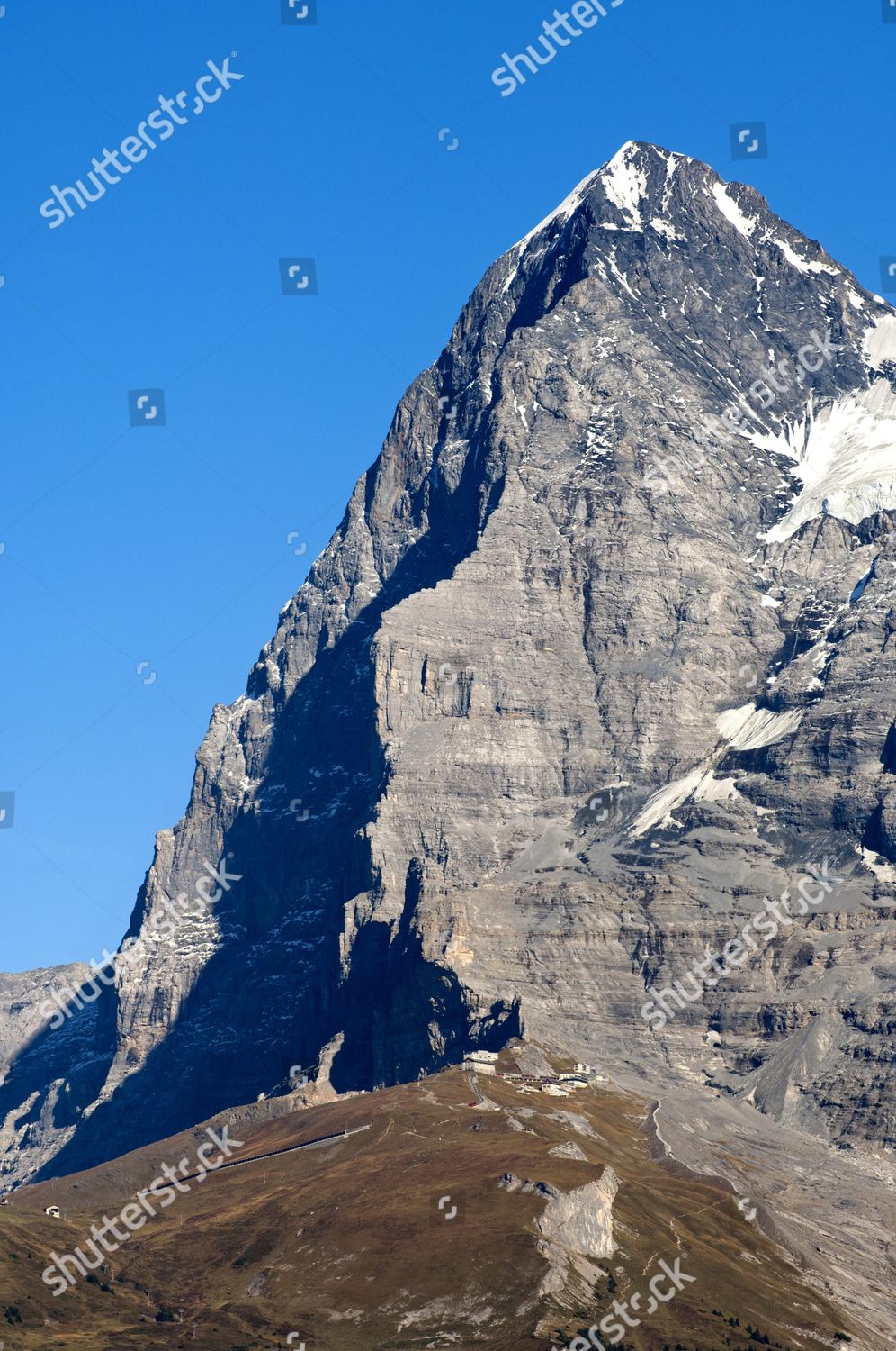 Eiger Mountain Eigers North Face Shadow Editorial Stock Photo - Stock 