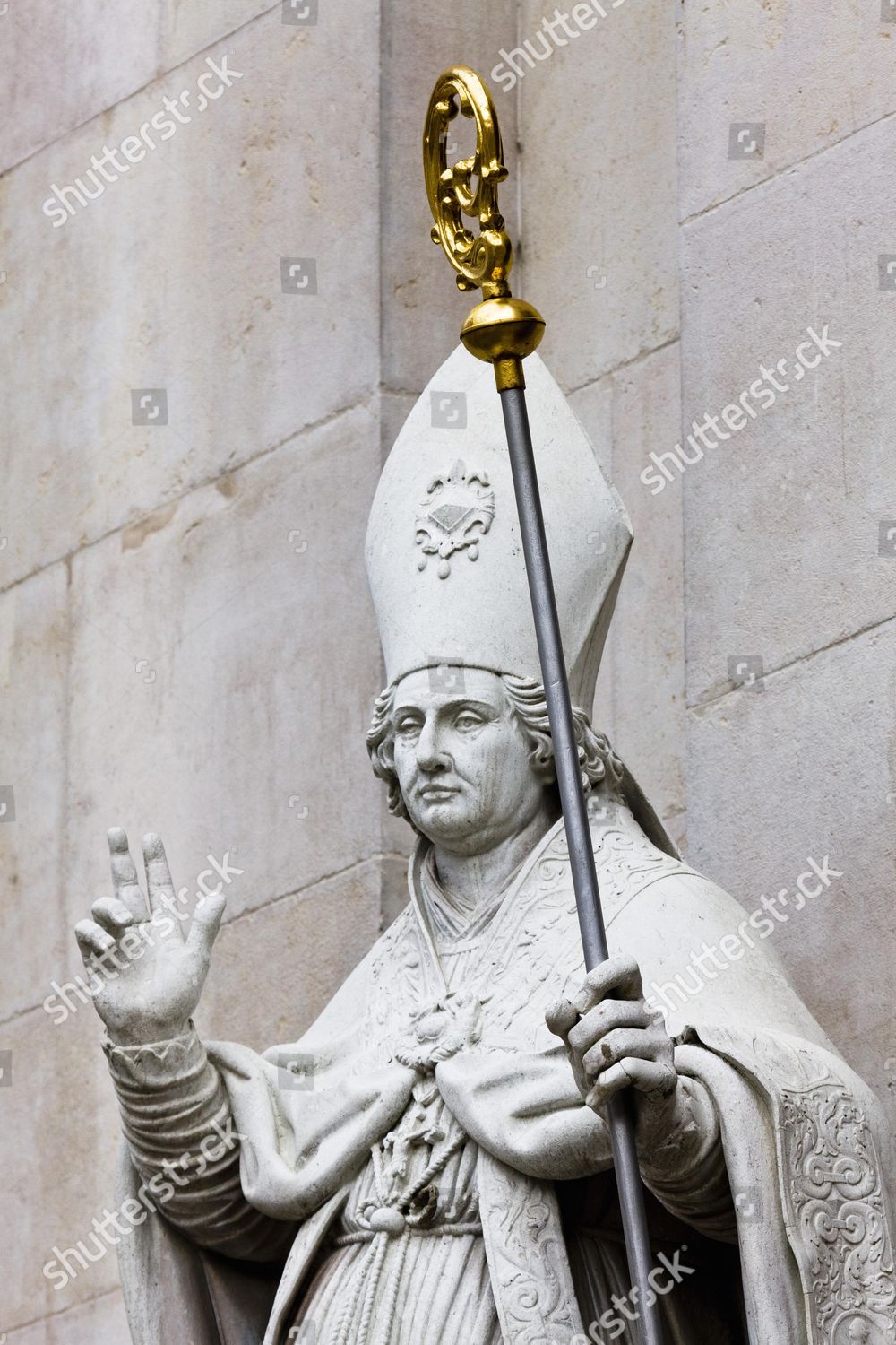 Statue Bishop St Rupert Salzburger Dom Editorial Stock Photo - Stock ...