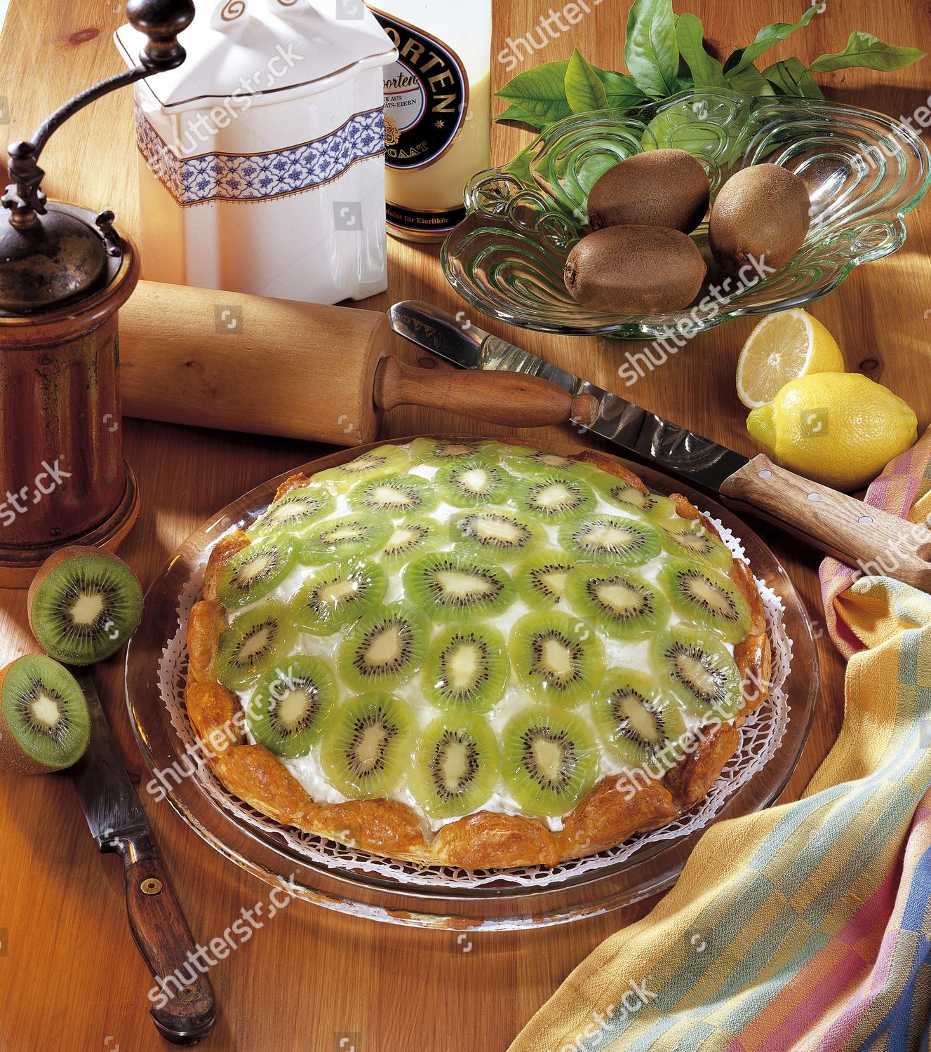 Kiwi Fruit Cream Cake New Zealand Editorial Stock Photo - Stock Image ...