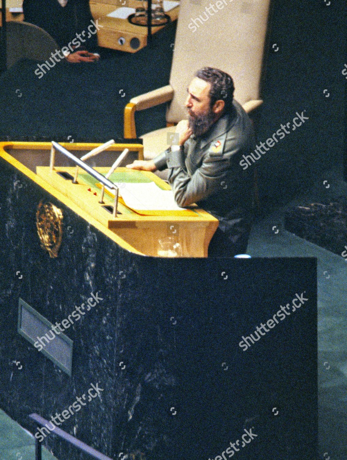 President Fidel Castro Cuba Addresses United Editorial Stock Photo Stock Image Shutterstock
