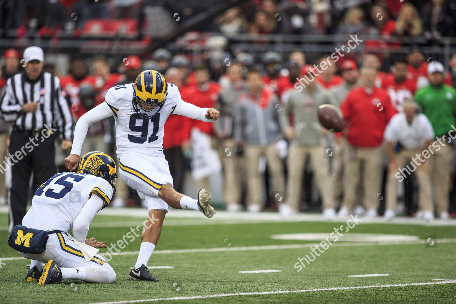 Michigan Wolverines Place Kicker Kenny Allen Editorial Stock Photo