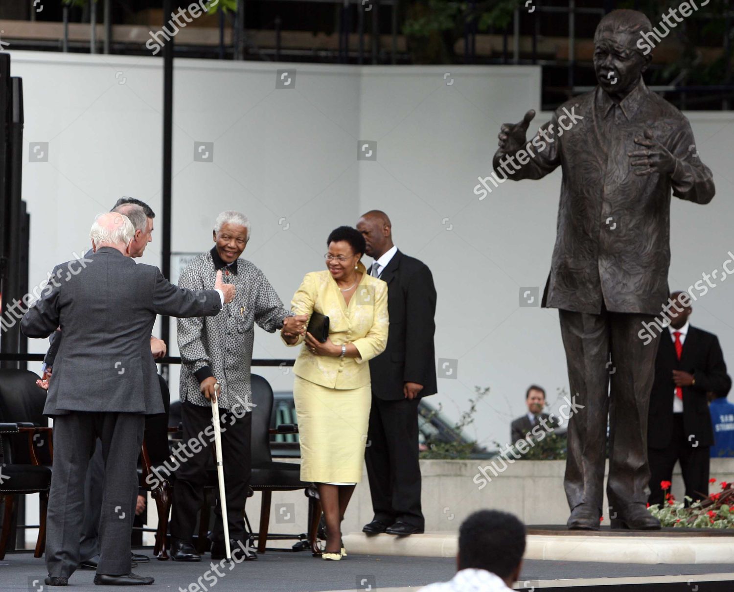 Unveiling Ceremony Statue Nelson Mandela Parliament Editorial Stock ...