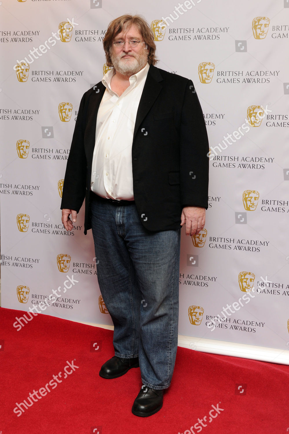 Gabe Newell, Gabe Newell arrives at the British Academy Gam…