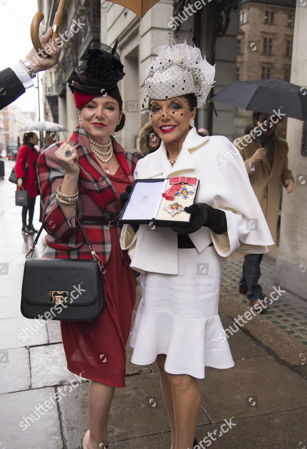 Dame Joan Collins Her Husband Percy Editorial Stock Photo Stock Image   Shutterstock 7531075c 