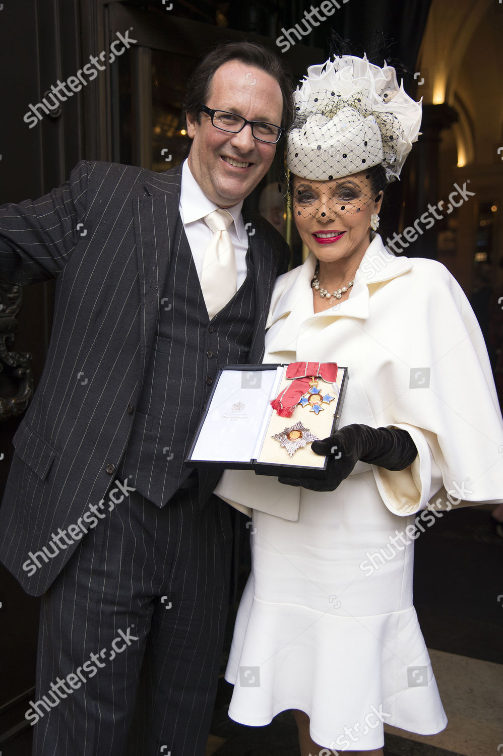 Dame Joan Collins Her Husband Percy Editorial Stock Photo Stock Image   Shutterstock 7531075l 