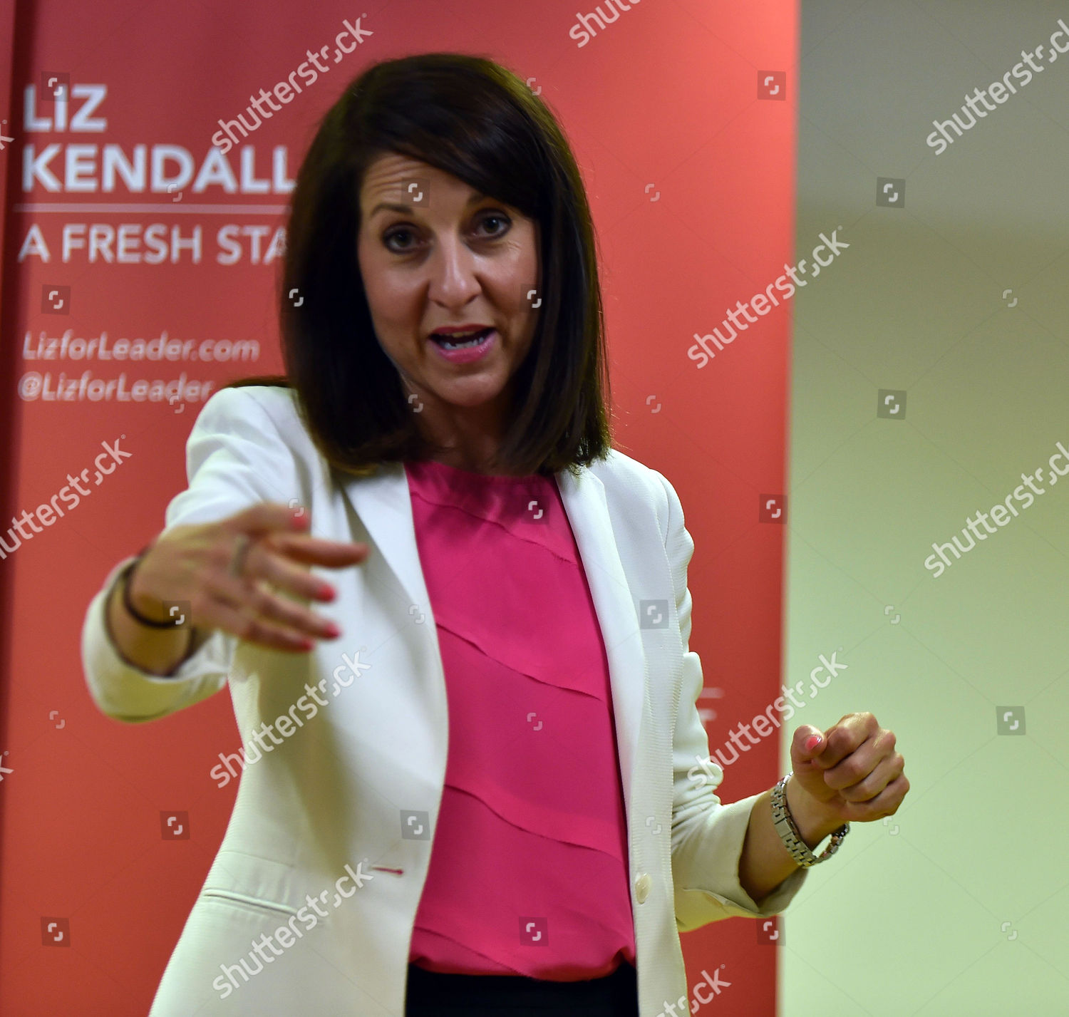 18 08 15 Liz Kendall Campaign Editorial Stock Photo Stock Image   Shutterstock 7541231as 