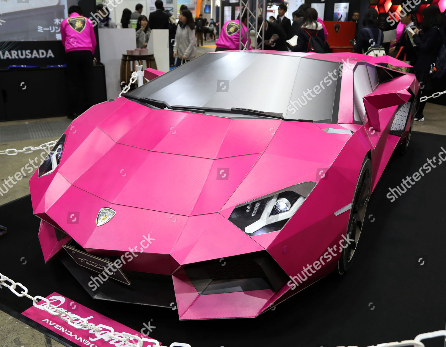 Cardboard Made Lamborghini Aventador Damborghini Prodiced Editorial Stock  Photo - Stock Image | Shutterstock