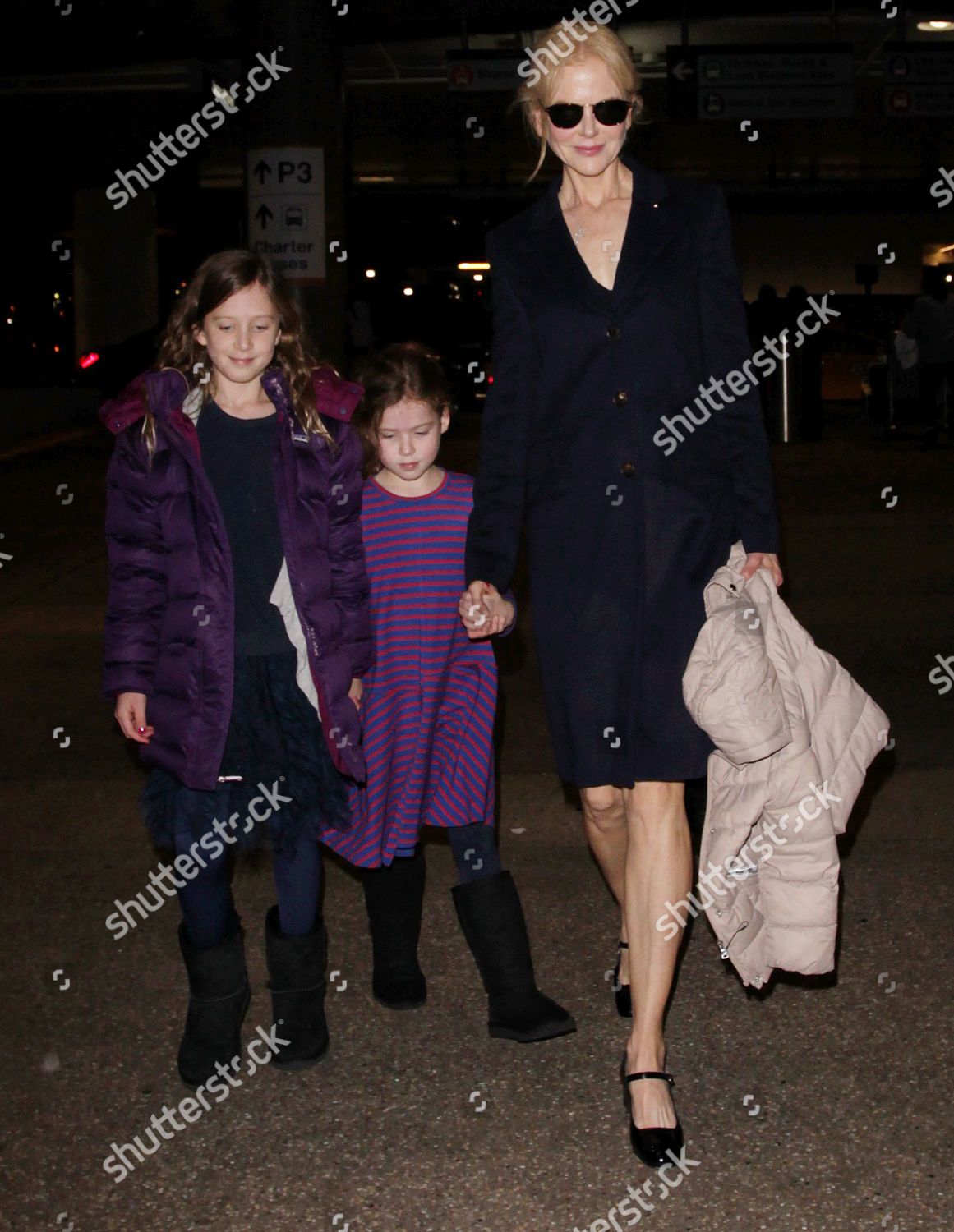 Nicole Kidman Daughters Faith Urban Sunday Editorial Stock Photo