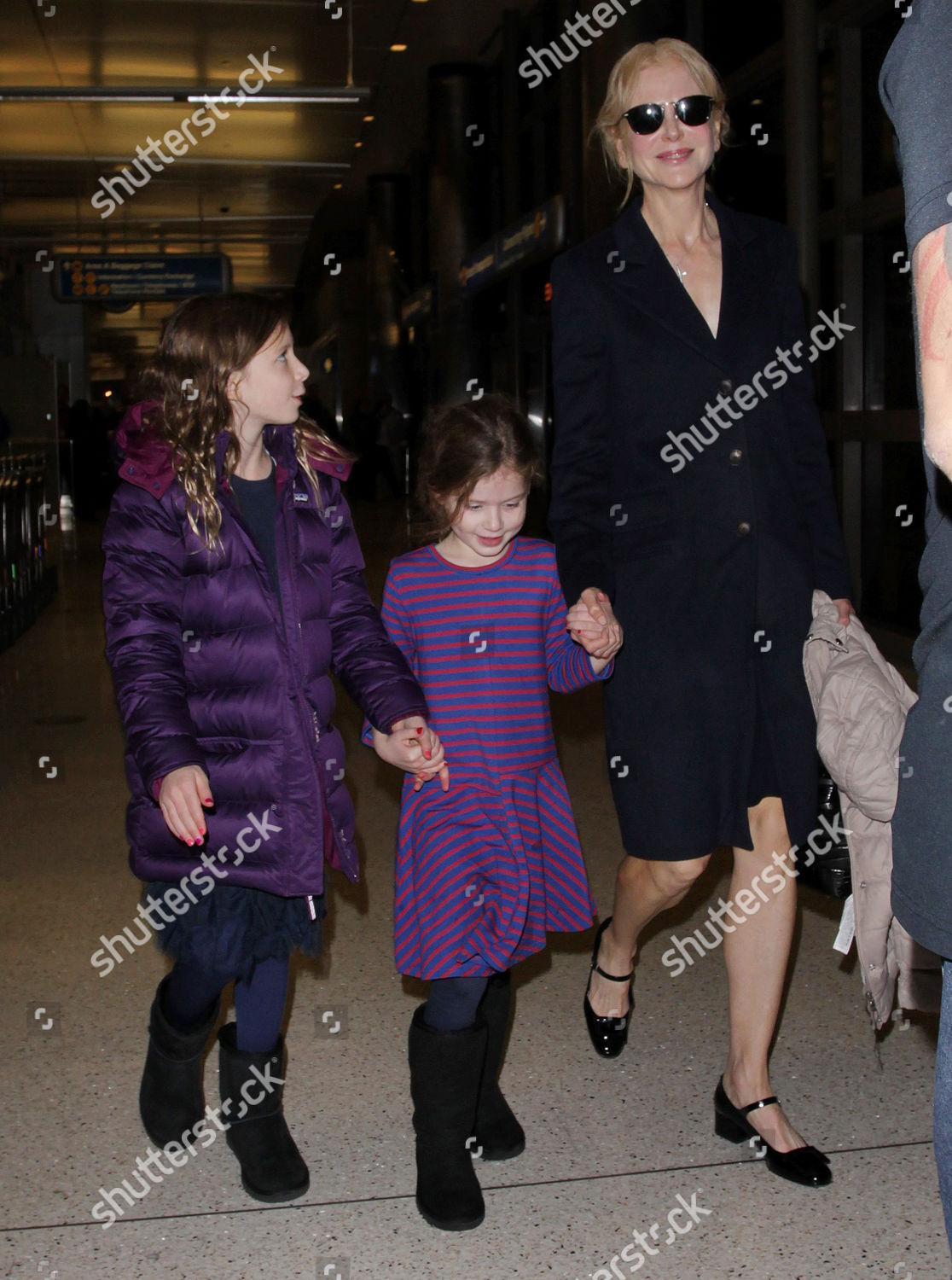 Nicole Kidman Daughters Faith Urban Sunday Editorial Stock Photo