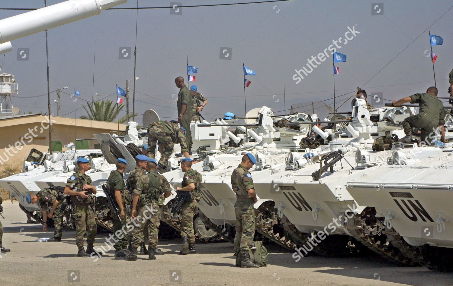 French U N Peacekeepers Their Armored Editorial Stock Photo - Stock ...