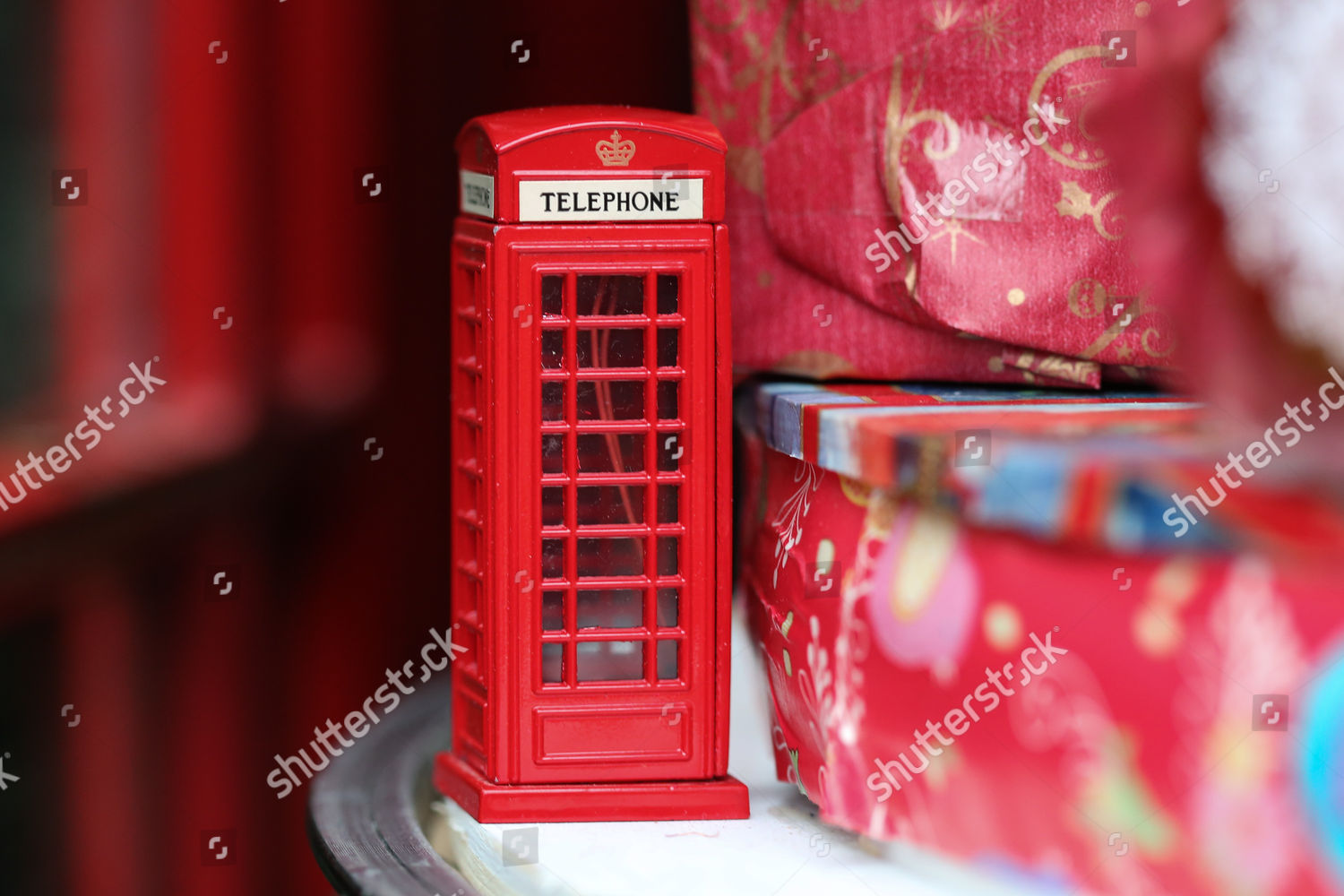 Phonebox Has Had Christmas Conversion Village Upper Editorial Stock Photo Stock Image Shutterstock