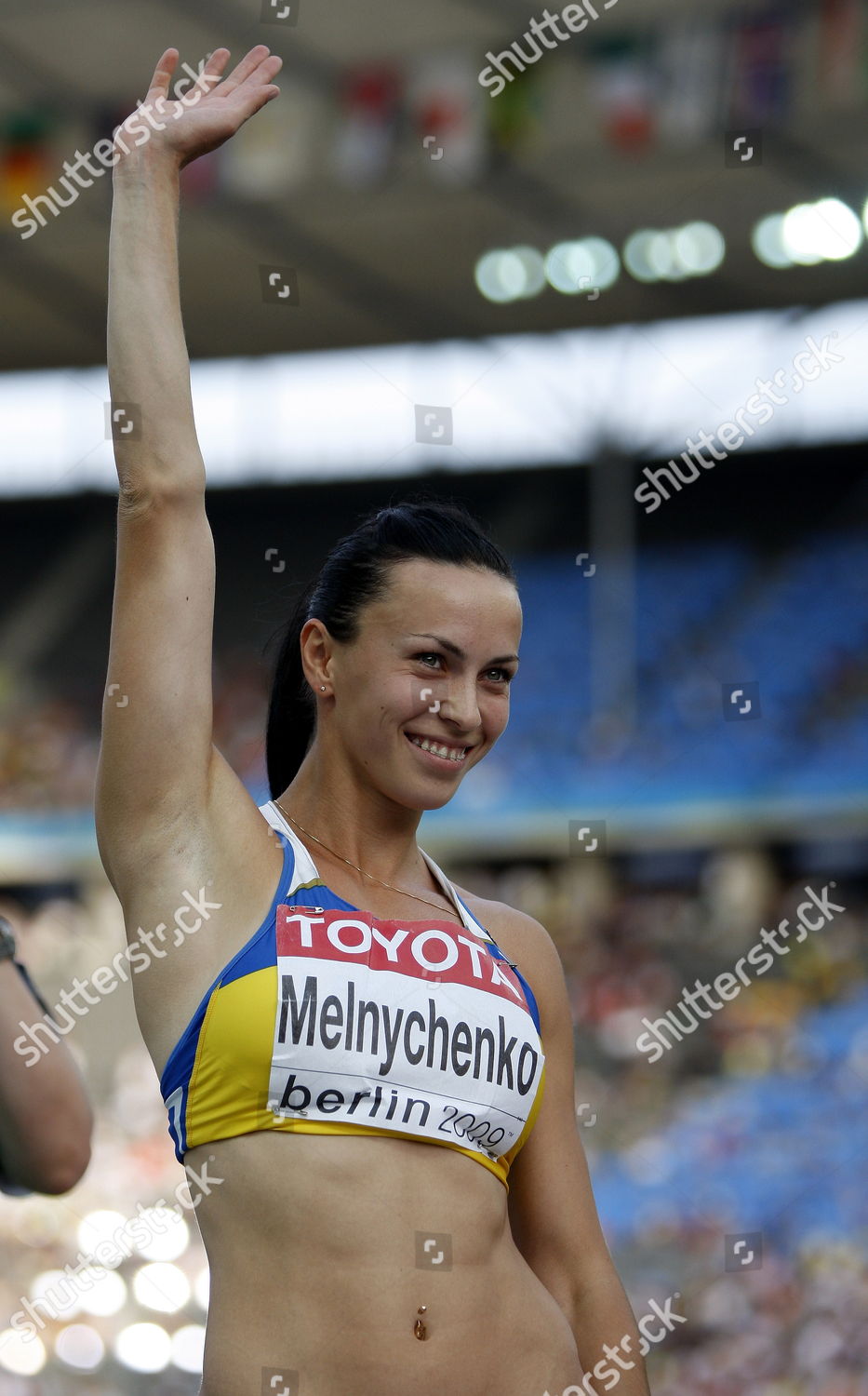 Hanna Melnychenko Ukraine Waves After Her Editorial Stock Photo Stock