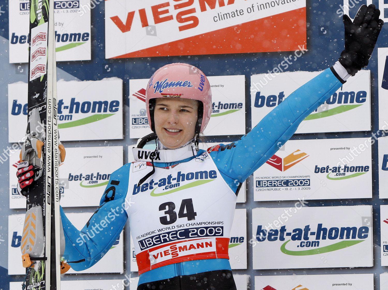 Germanys Ulrike Graessler Celebrates On Podium Editorial Stock Photo ...