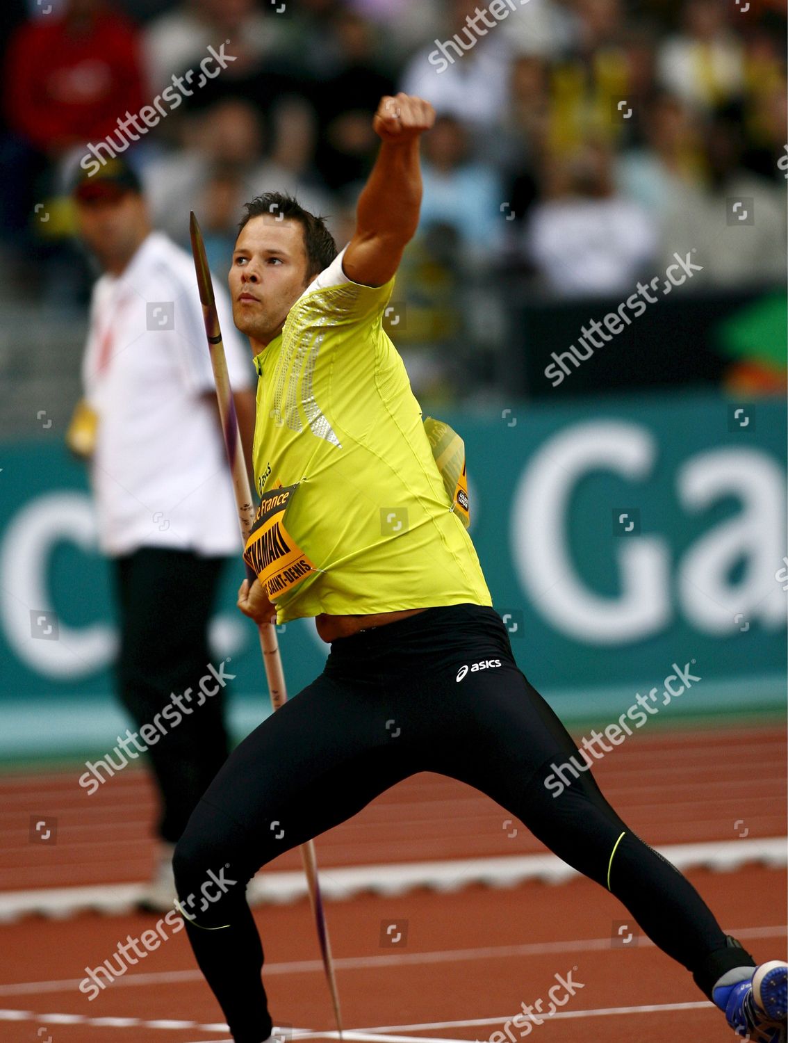 Finnish Tero Pitkamaki Throws Javelin During Editorial Stock Photo Stock Image Shutterstock