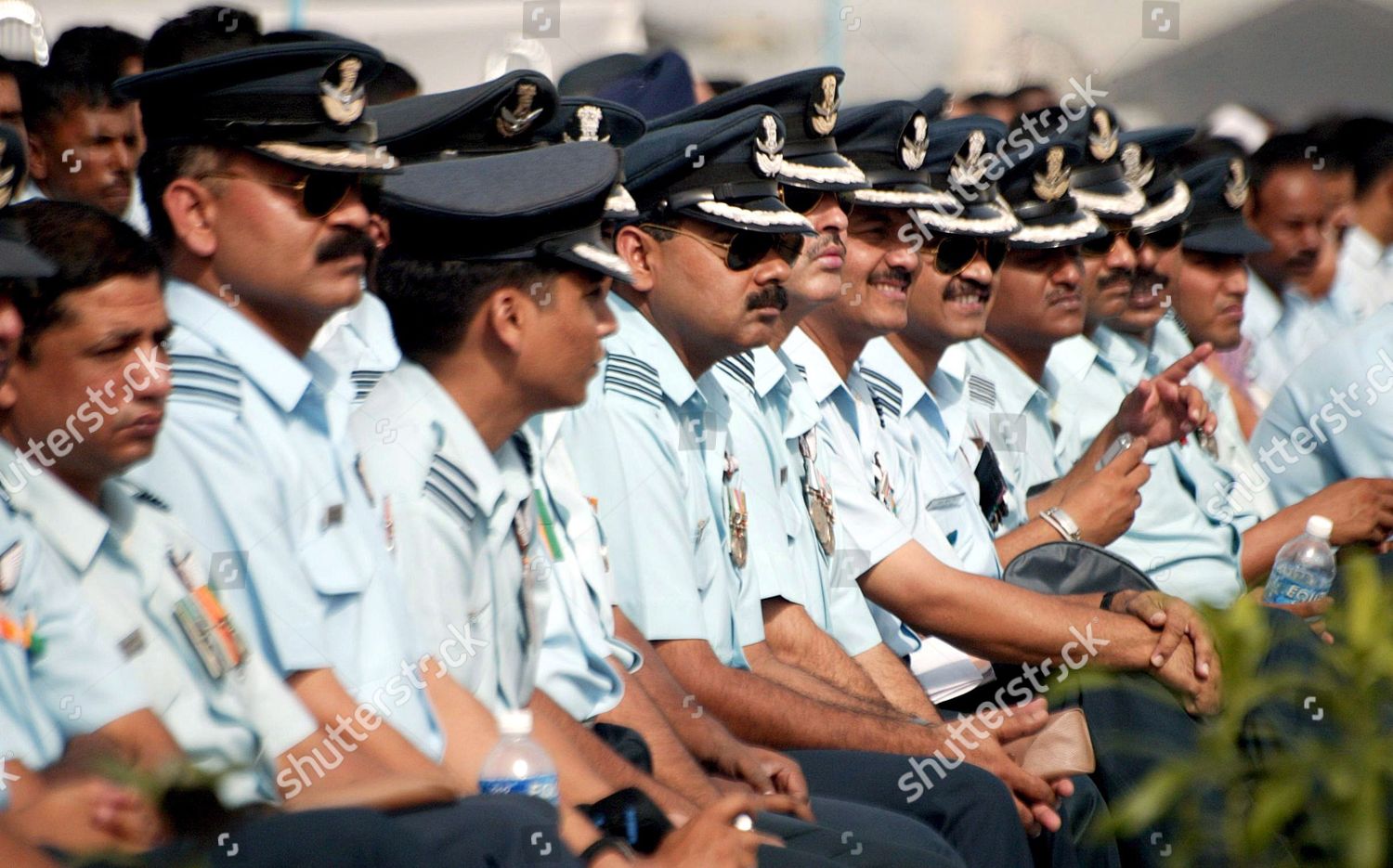 Indian Air Force Officers Look On Editorial Stock Photo - Stock Image ...