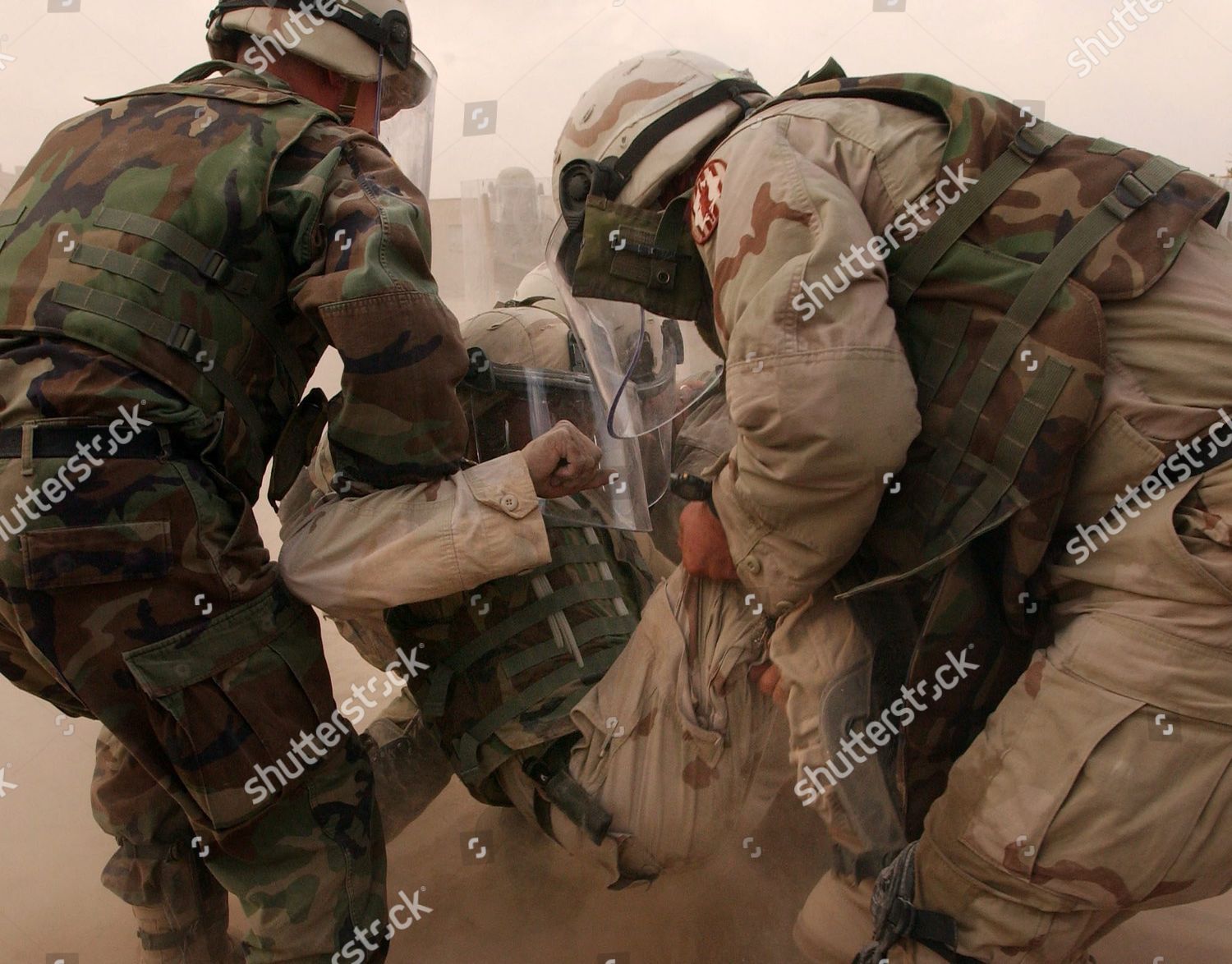 American Military Police Troops Practice Carrying Editorial Stock Photo ...