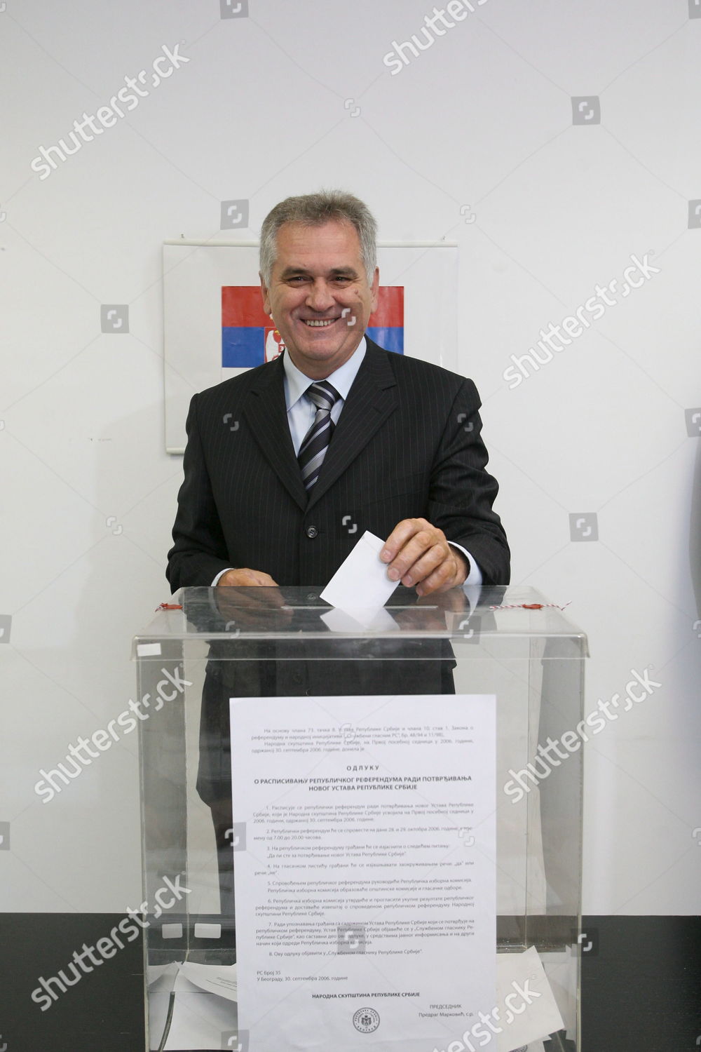 Vice President Ultranationalist Serbian Radical Party Editorial Stock ...