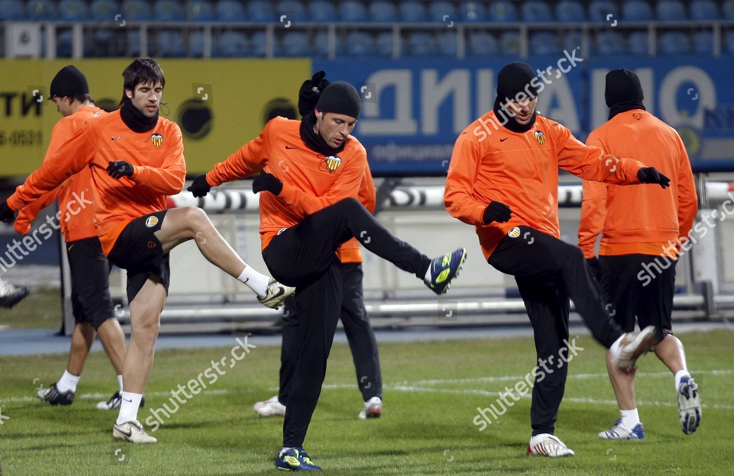 Valencia Soccer Team Attends Training Session Editorial Stock Photo ...