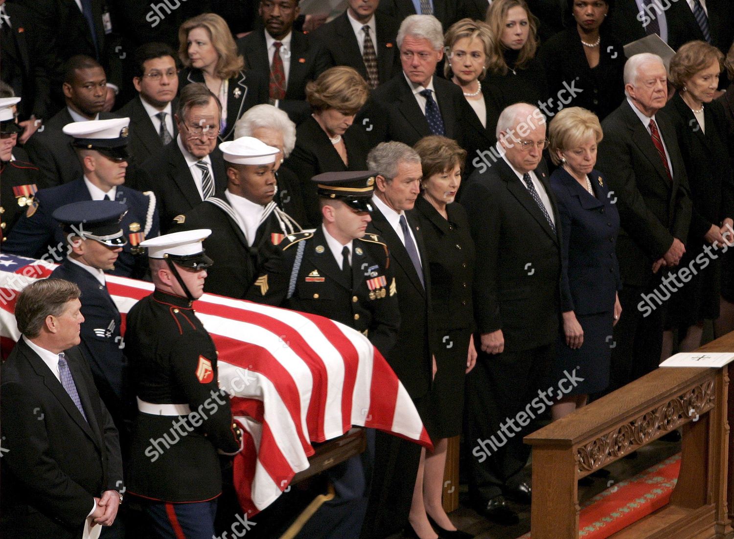 Casket Former Us President Gerald R Editorial Stock Photo - Stock Image ...