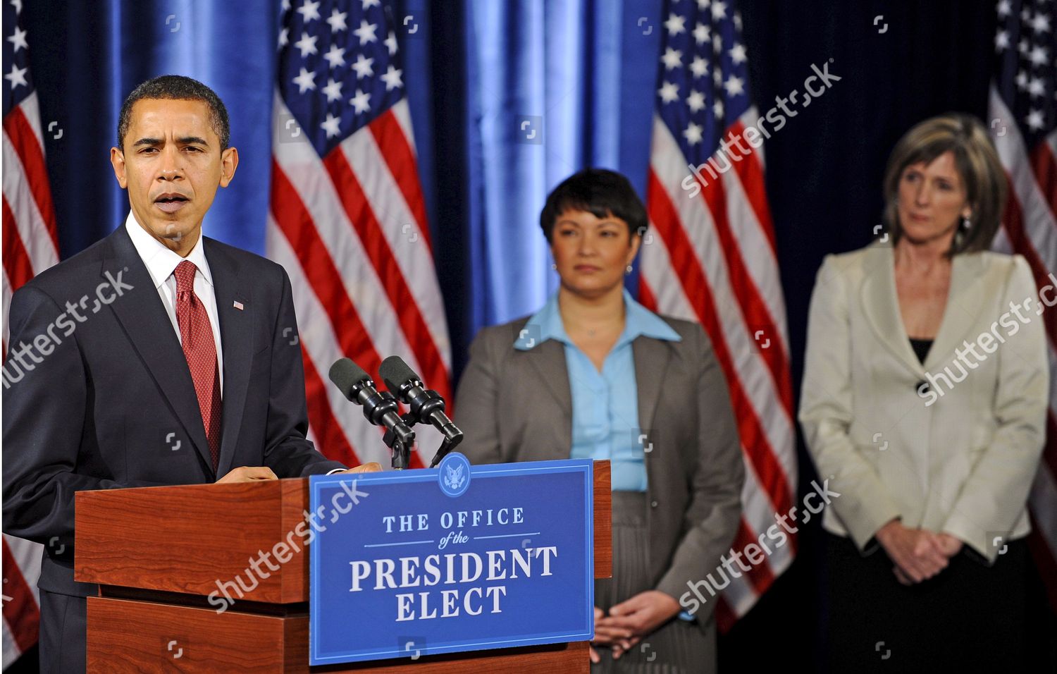 Us President Elect Barack Obama L Introduces Editorial Stock Photo Stock Image Shutterstock