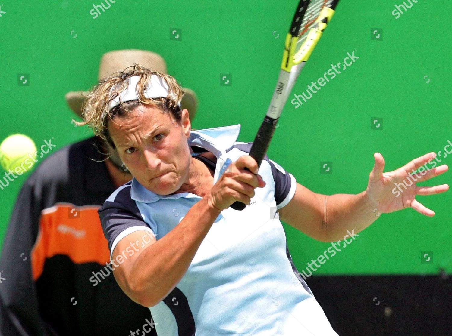 Tathiana Garbin Italy Hits Forehand Return Editorial Stock Photo
