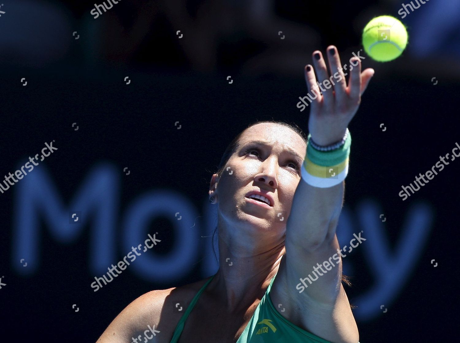 Jelena Jankovic Serbia Serves Ball During Editorial Stock Photo - Stock ...