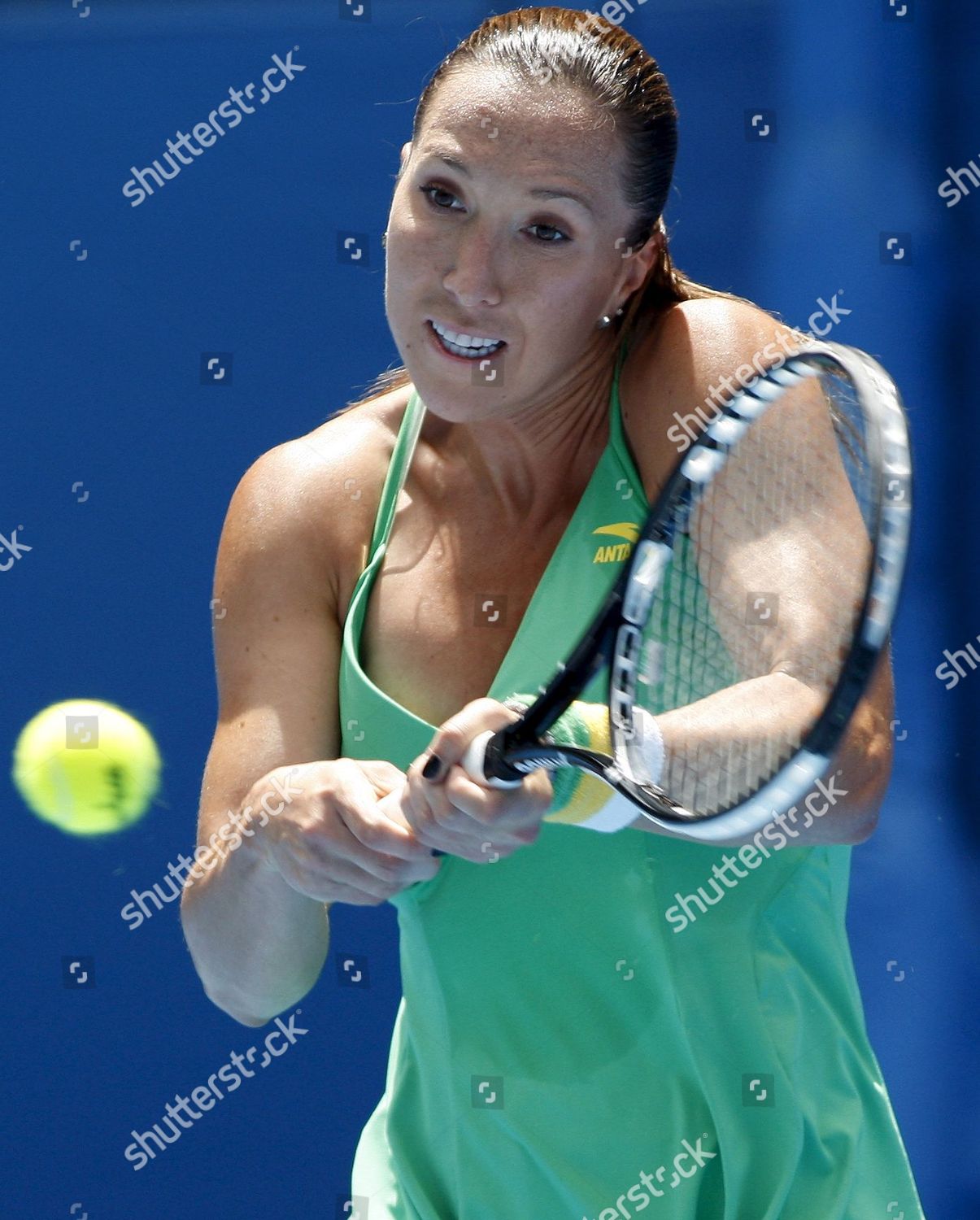 Jelena Jankovic Serbia Returns Ball During Editorial Stock Photo ...