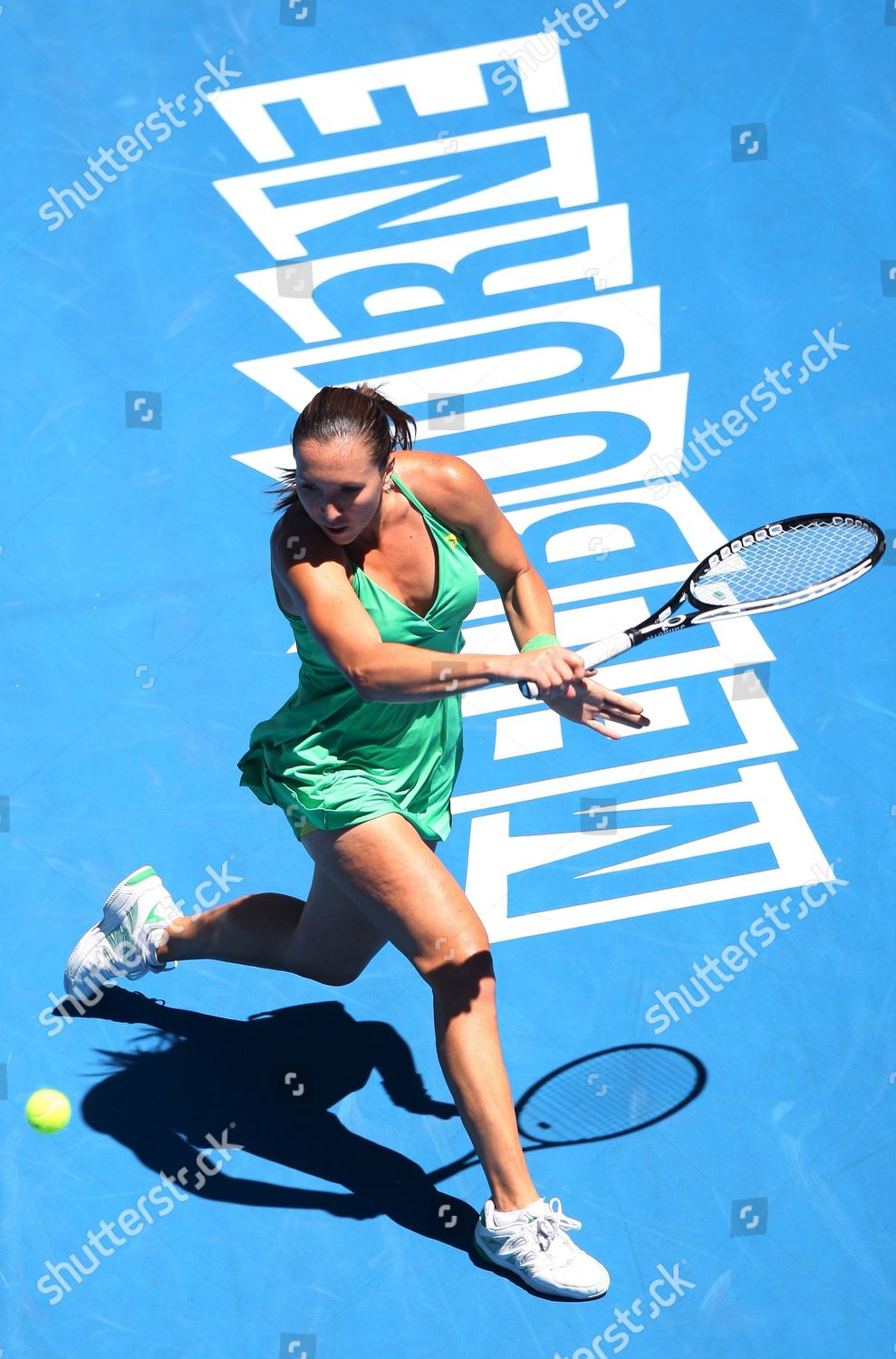 Jelena Jankovic Serbia Returns Ball During Editorial Stock Photo ...