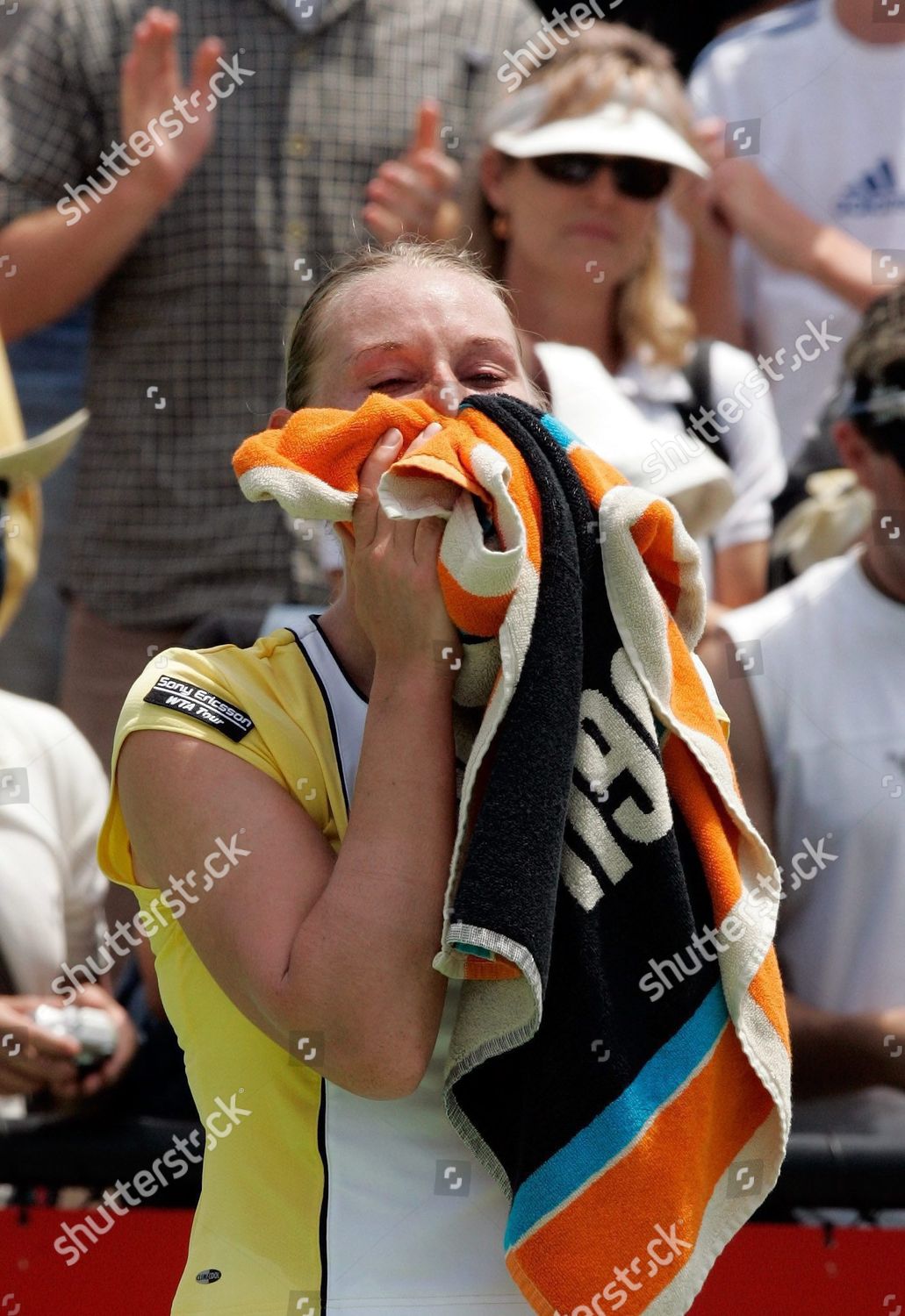 Barbara Schett Austria Wipes Her Tears Editorial Stock Photo - Stock ...