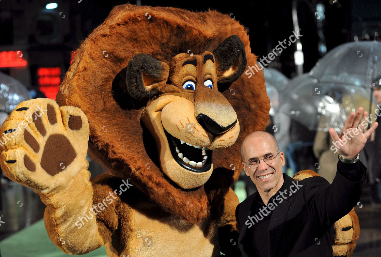 Us Producer Jeffrey Katzenberg Lion Mascot Editorial Stock Photo ...