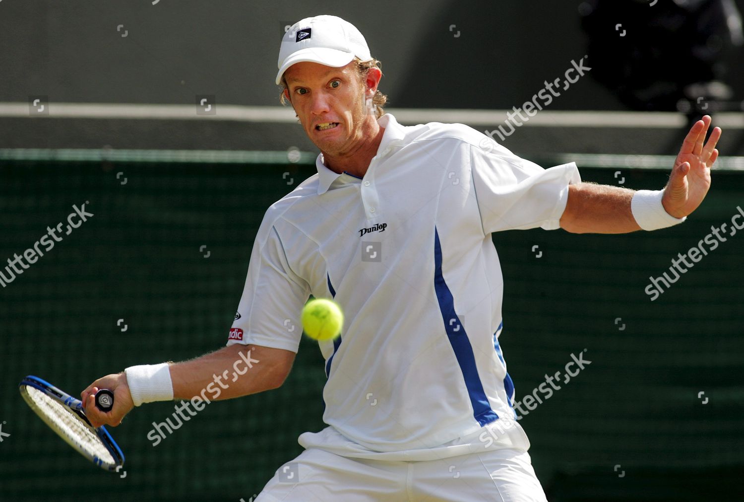 Thomas Johansson Sweden Delivers Forehand Return Editorial Stock Photo ...