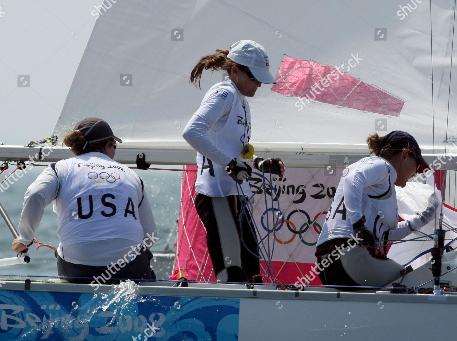 Us Yngling Sailors Sally Barkow Carrie Editorial Stock Photo Stock
