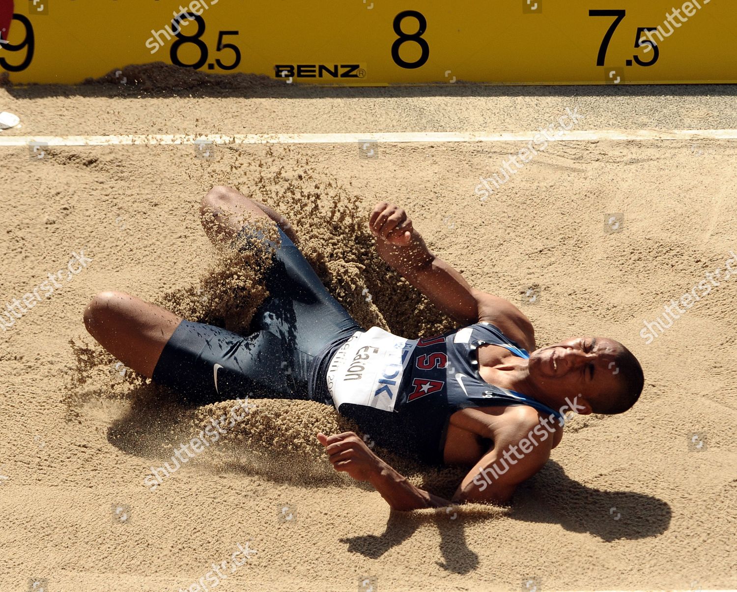 Ashton Eaton Usa Competes Long Jump Editorial Stock Photo Stock Image