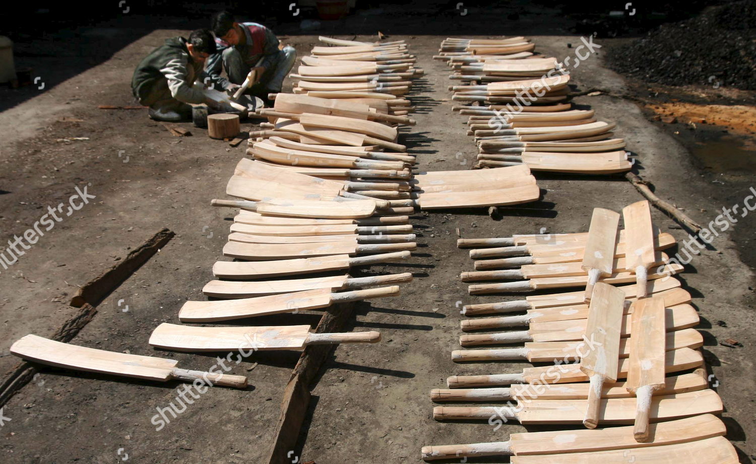 Kashmiri Workers Work Cricket Bat Factory Editorial Stock Photo Stock